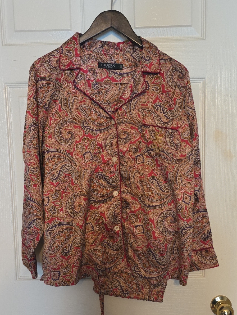 Polo Ralph Lauren Paisley Silky Pajama Set